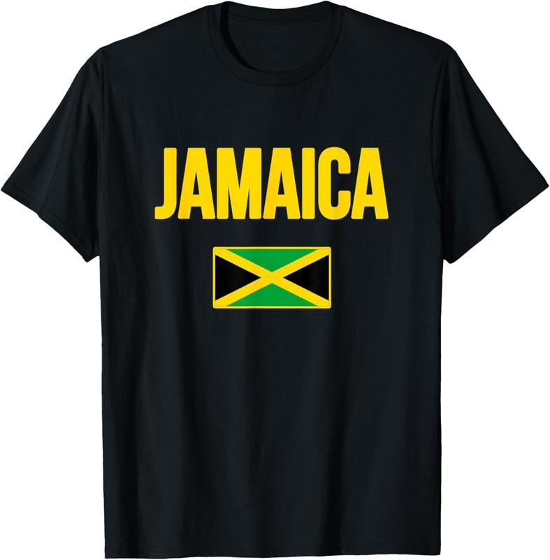100% Cotton Jamaican Flag Jamaica Souvenir Love Travel Vacation T-Shirt Hoodie, Sweatshirt | ZylaModa.com