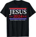 100% Cotton Jesus 2024 Make America Pray Again Christian T-Shirt Hoodie, Sweatshirt | ZylaModa.com