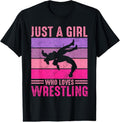 100% Cotton Just A Girl Who Loves Wrestling Girl Wrestle Outfit Wrestler T-Shirt Hoodie, Sweatshirt | ZylaModa.com