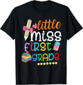 [100% Cotton]Kids Little Miss First Grade Shirt Back To School 1st Grader T-Shirt Hoodie, Sweatshirt | ZylaModa.com