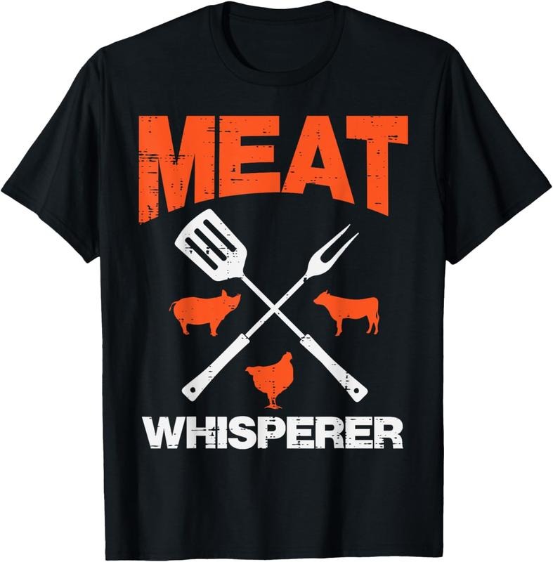 100% Cotton Meat Whisperer Funny Barbecue Grilling Bbq Grill Men Women T-Shirt Hoodie, Sweatshirt | ZylaModa.com