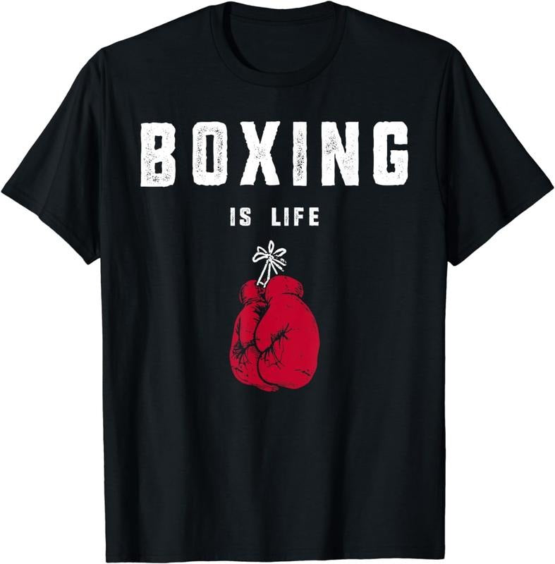[100% Cotton]Mens Boxing is Life T shirt T-Shirt Hoodie, Sweatshirt | ZylaModa.com