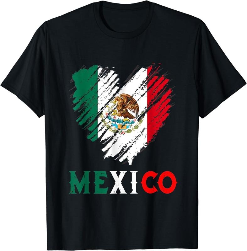 [100% Cotton]Mexico City Mexican Flag Heart viva mexico Independence Day T-Shirt Hoodie, Sweatshirt | ZylaModa.com