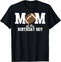 100% Cotton Mom of the Birthday Boy Football Lover First Birthday Party T-Shirt Hoodie, Sweatshirt | ZylaModa.com