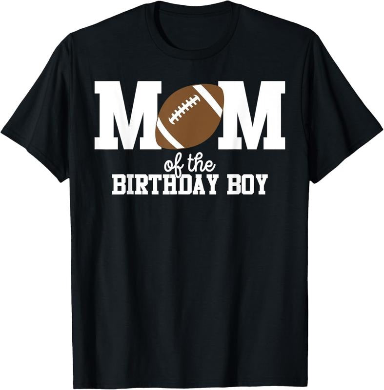 100% Cotton Mom of the Birthday Boy Football Lover First Birthday Party T-Shirt Hoodie, Sweatshirt | ZylaModa.com