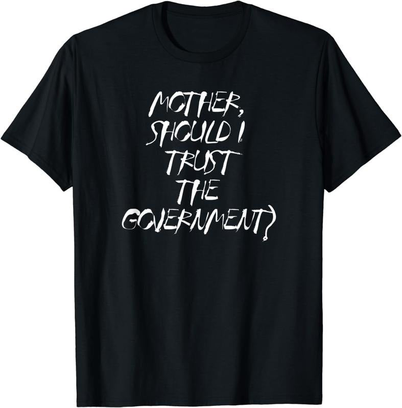 [100% Cotton]Mother Should I Trust The Government, Resist, Political T-Shirt Hoodie, Sweatshirt | ZylaModa.com