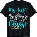 100% Cotton My First Cruise 2025 Trip Vacation Matching Family Ship T-Shirt Hoodie, Sweatshirt | ZylaModa.com
