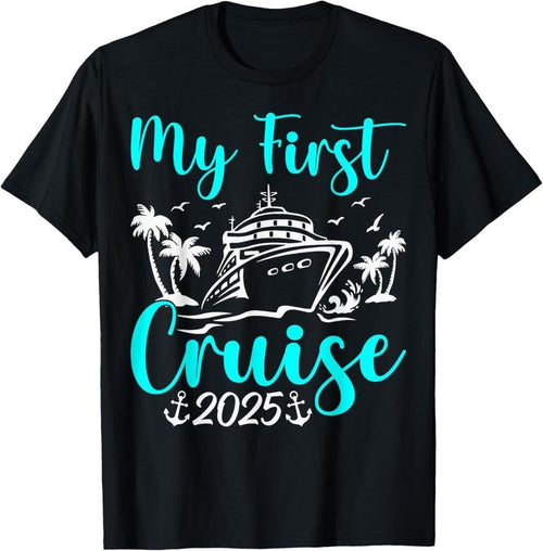 100% Cotton My First Cruise 2025 Trip Vacation Matching Family Ship T-Shirt Hoodie, Sweatshirt | ZylaModa.com