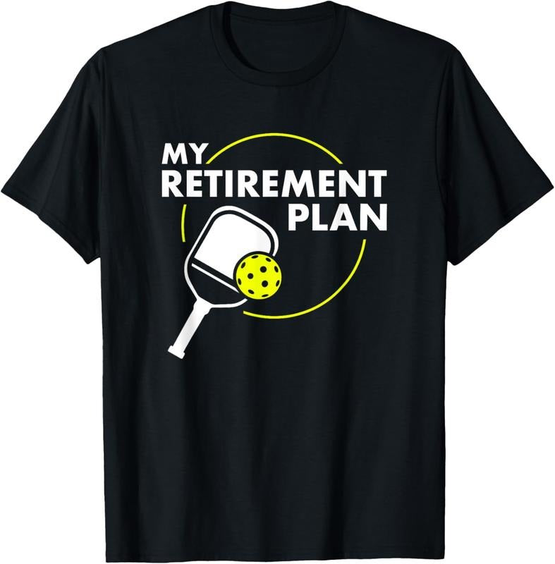 100% Cotton My Retirement Plan Funny Pickleball Slogan Gift T-Shirt Hoodie, Sweatshirt | ZylaModa.com