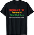 [100% Cotton]National FCk Around & Find Out Day apparel T-Shirt Hoodie, Sweatshirt | ZylaModa.com