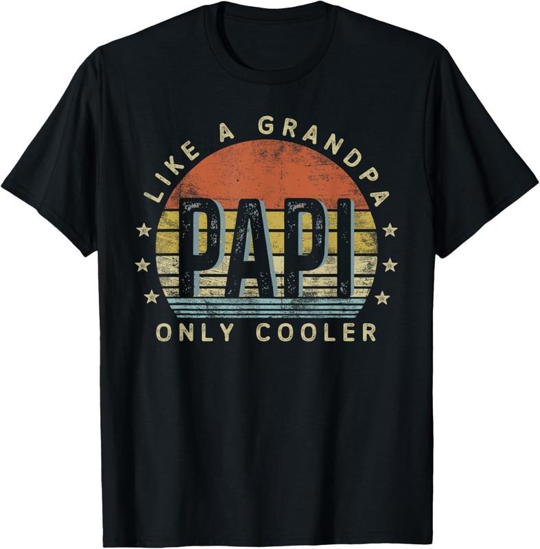100% Cotton Papi Like a Grandpa Only Cooler Papi Gifts Vintage Style T-Shirt Hoodie, Sweatshirt | ZylaModa.com