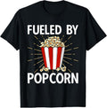 100% Cotton Popcorn Lover Movie Night Snack Fueled By Popcorn T-Shirt Hoodie, Sweatshirt | ZylaModa.com