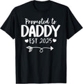 100% Cotton Promoted To Daddy 2025 New Daddy T-Shirt Hoodie, Sweatshirt | ZylaModa.com