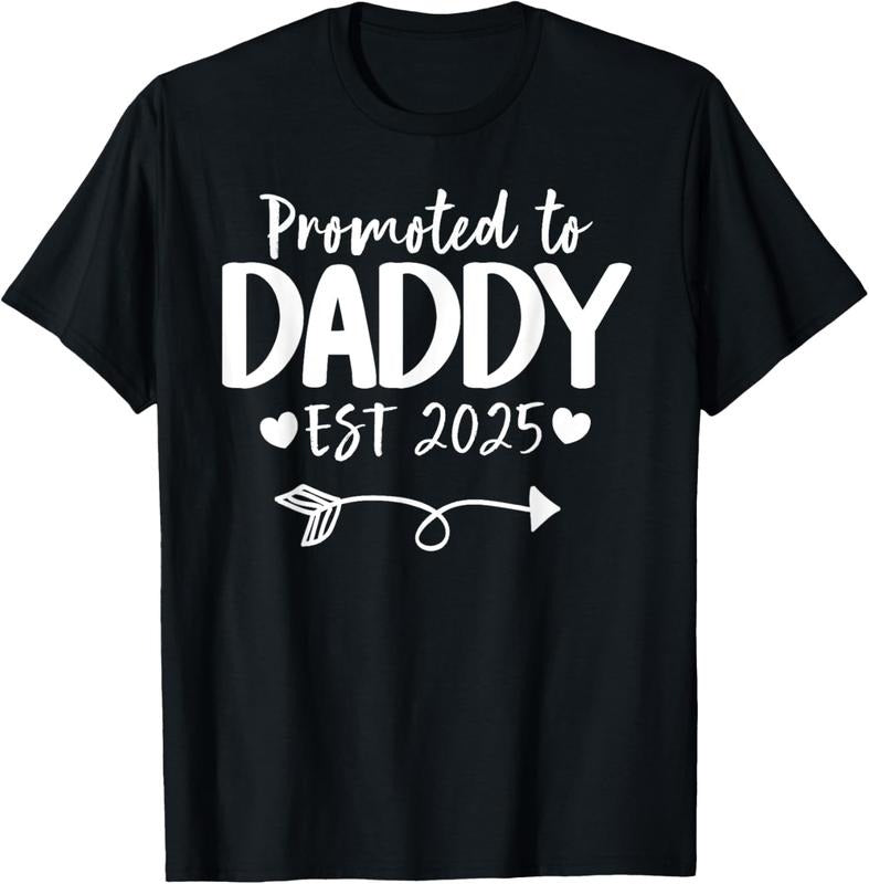 100% Cotton Promoted To Daddy 2025 New Daddy T-Shirt Hoodie, Sweatshirt | ZylaModa.com