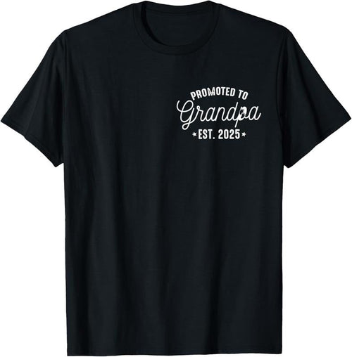 100% Cotton Promoted To Grandpa 2025 Grandpa est 2025 New Grandpa To be T-Shirt Hoodie, Sweatshirt | ZylaModa.com