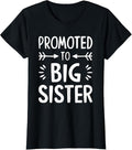 100% Cotton Promoted to Big Sister Shirt Women Teenage Girl Big Sis T-Shirt Hoodie, Sweatshirt | ZylaModa.com