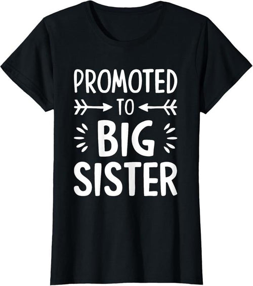 100% Cotton Promoted to Big Sister Shirt Women Teenage Girl Big Sis T-Shirt Hoodie, Sweatshirt | ZylaModa.com