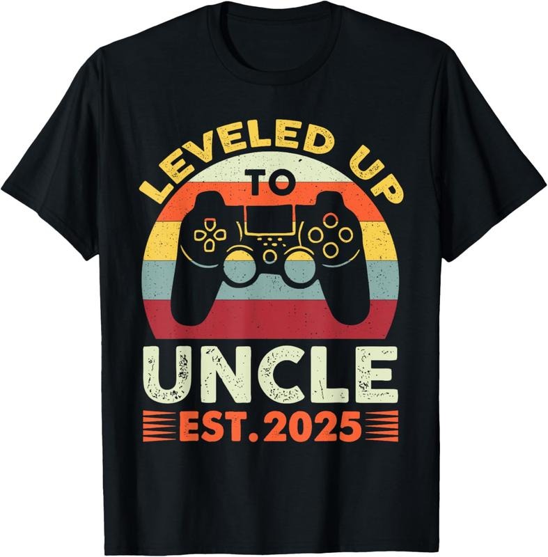 100% Cotton Promoted to Uncle 2025 Funny Leveling Up to Uncle 2025 Gamer T-Shirt Hoodie, Sweatshirt | ZylaModa.com