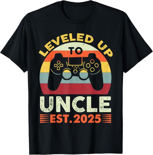 100% Cotton Promoted to Uncle 2025 Funny Leveling Up to Uncle 2025 Gamer T-Shirt Hoodie, Sweatshirt | ZylaModa.com