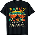 100% Cotton Retro Family Vacation 2025 Barbados Trip Matching Group Cool T-Shirt Hoodie, Sweatshirt | ZylaModa.com