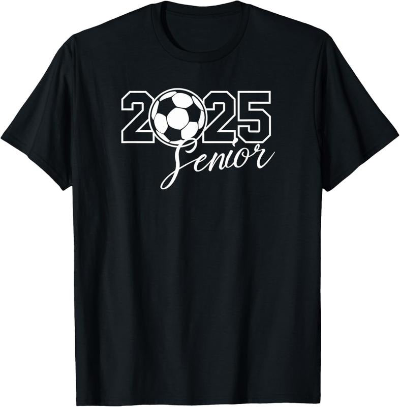 100% Cotton Senior 2025 Soccer Mom High School Graduation Outfit Proud T-Shirt Hoodie, Sweatshirt | ZylaModa.com