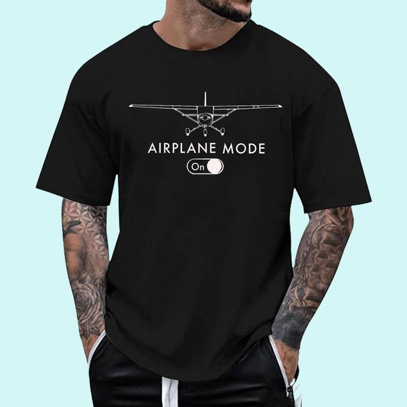 [100% Cotton Shirt] Pilot C172 Flying Gift Airplane Mode Short Sleeve Unisex T-Shirt Hoodie, Sweatshirt | ZylaModa.com