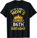 [100% Cotton]Son Daughter It's My Mom's 86th Birthday 86 Years Old Mother T-Shirt Hoodie, Sweatshirt | ZylaModa.com