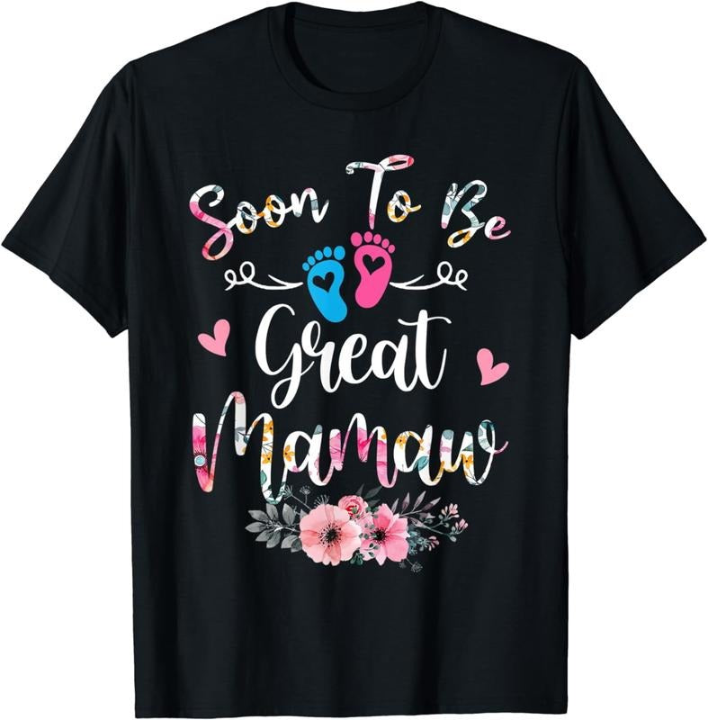 [100% Cotton]Soon To Be Great Mamaw Flower T-Shirt Hoodie, Sweatshirt | ZylaModa.com