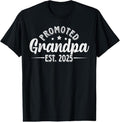 100% Cotton Soon to be Grandpa 2025 Loading Promoted to Grandpa 2025 T-Shirt Hoodie, Sweatshirt | ZylaModa.com