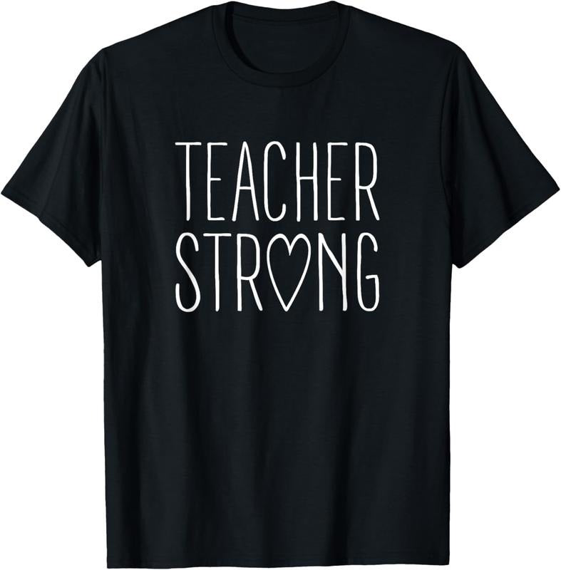100% Cotton Strong Teacher Shirt Great Inspirational Teacher Gift T-Shirt Hoodie, Sweatshirt | ZylaModa.com