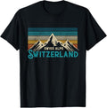 100% Cotton Switzerland Alps Vintage Mountains Swiss Souvenir Gift T-Shirt Hoodie, Sweatshirt | ZylaModa.com
