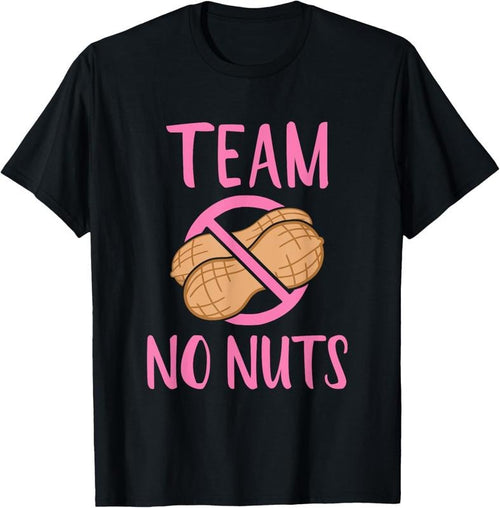 100% Cotton Team No Nuts Girl" Gender Reveal Party T-Shirt - Classic Fit, Crew Neck, Black Hoodie, Sweatshirt | ZylaModa.com