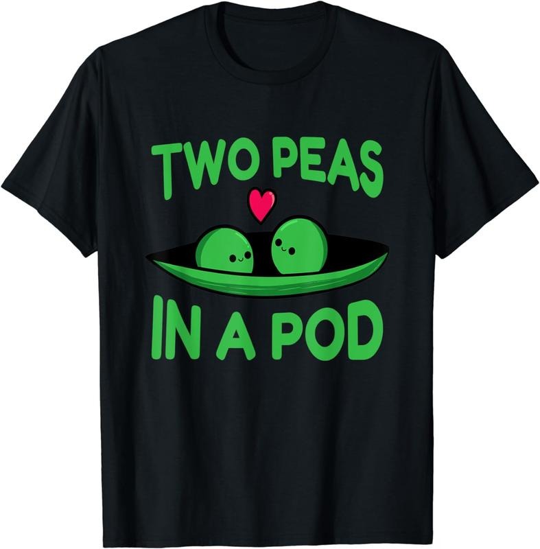 [100% Cotton]Two Peas In A Pod T-Shirt Hoodie, Sweatshirt | ZylaModa.com