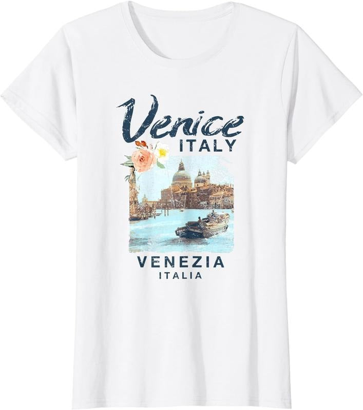 [100% Cotton]Venice Italy | Venezia Italia Vintage T Shirt Hoodie, Sweatshirt | ZylaModa.com