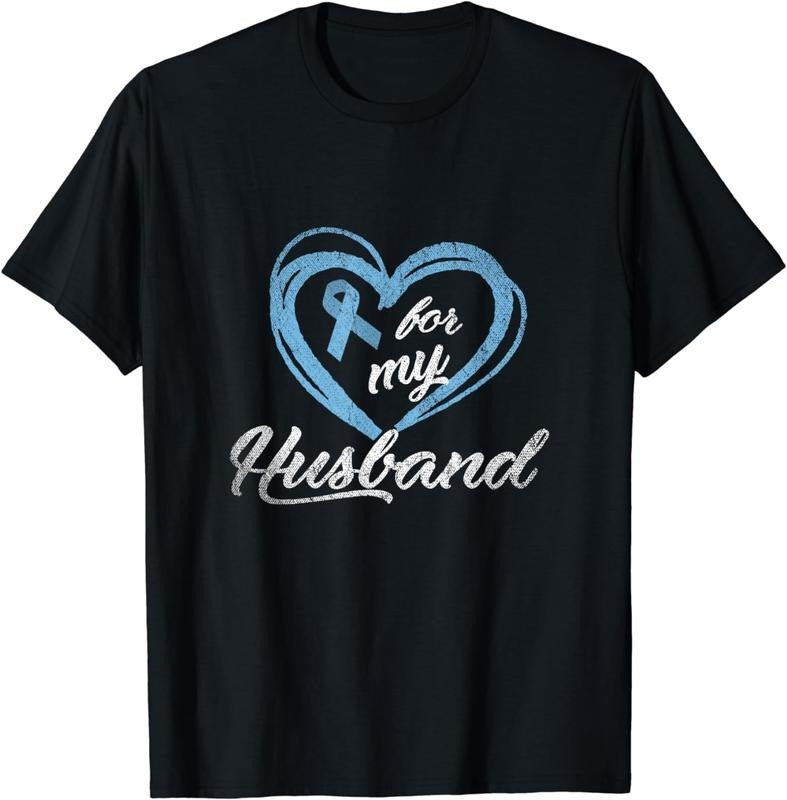 [100% Cotton]Warrior Husband Wife Gift Idea Prostate Cancer Awareness T-Shirt Hoodie, Sweatshirt | ZylaModa.com