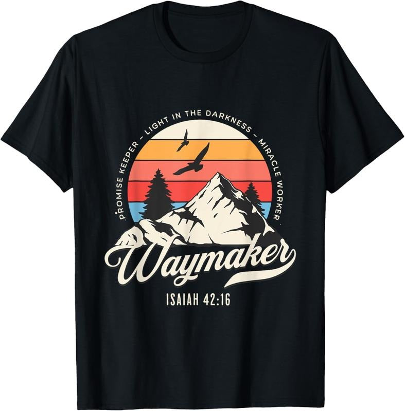 100% Cotton Waymaker Promise Keeper Miracle Worker Christian Bible Verse T-Shirt Hoodie, Sweatshirt | ZylaModa.com