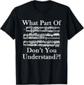 100% Cotton What Part Of Music Don't You Understand Funny Music Note T-Shirt Hoodie, Sweatshirt | ZylaModa.com