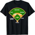 100% Cotton Who's on First? Baseball Diamond Fielding Card T-Shirt Hoodie, Sweatshirt | ZylaModa.com