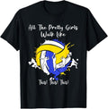 100% Cotton Womens All The Pretty Girls Walk Like This Volleyball Girls T-Shirt Hoodie, Sweatshirt | ZylaModa.com