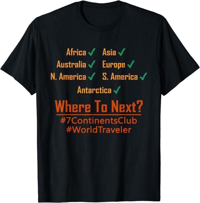 [100% Cotton]World Traveler visited Continents - Seven Continents Club T-Shirt Hoodie, Sweatshirt | ZylaModa.com