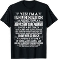 100% Cotton Yes i'm A Spoiled Boyfriend But Not Yours awesome Girlfriend T-Shirt Hoodie, Sweatshirt | ZylaModa.com
