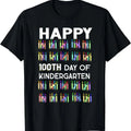 100 Days Of Kindergarten Happy 100th Day Of School Teachers T-Shirt Hoodie, Sweatshirt | ZylaModa.com