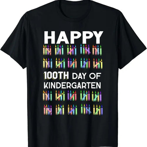 100 Days Of Kindergarten Happy 100th Day Of School Teachers T-Shirt Hoodie, Sweatshirt | ZylaModa.com