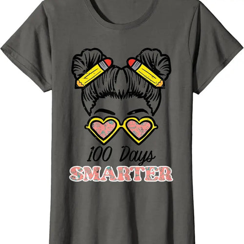 100 Days Smarter Bun 100th Day School Teacher Girls Kids T-Shirt Hoodie, Sweatshirt | ZylaModa.com