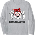 101 Days Smarter Dalmatian Dog Teacher 100th Day Of School Long Sleeve T-Shirt Hoodie, Sweatshirt | ZylaModa.com
