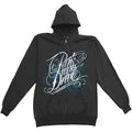 Deep Blue Zip-Up Hoodie Zippered Hooded Sweatshirt T-Shirts | ZylaModa.com