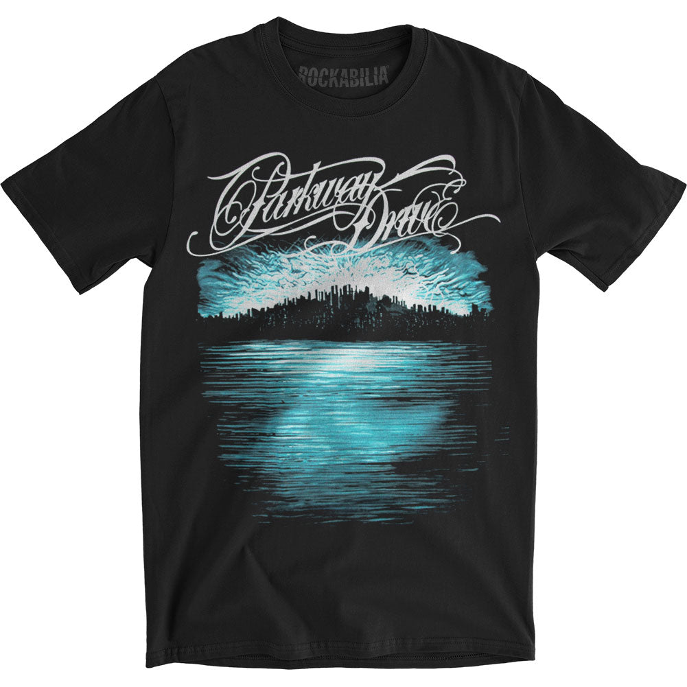 Deep Blue Skyline (Slimfit) Slim Fit T-shirt Hoodie, Sweatshirt | ZylaModa.com (Image 1)