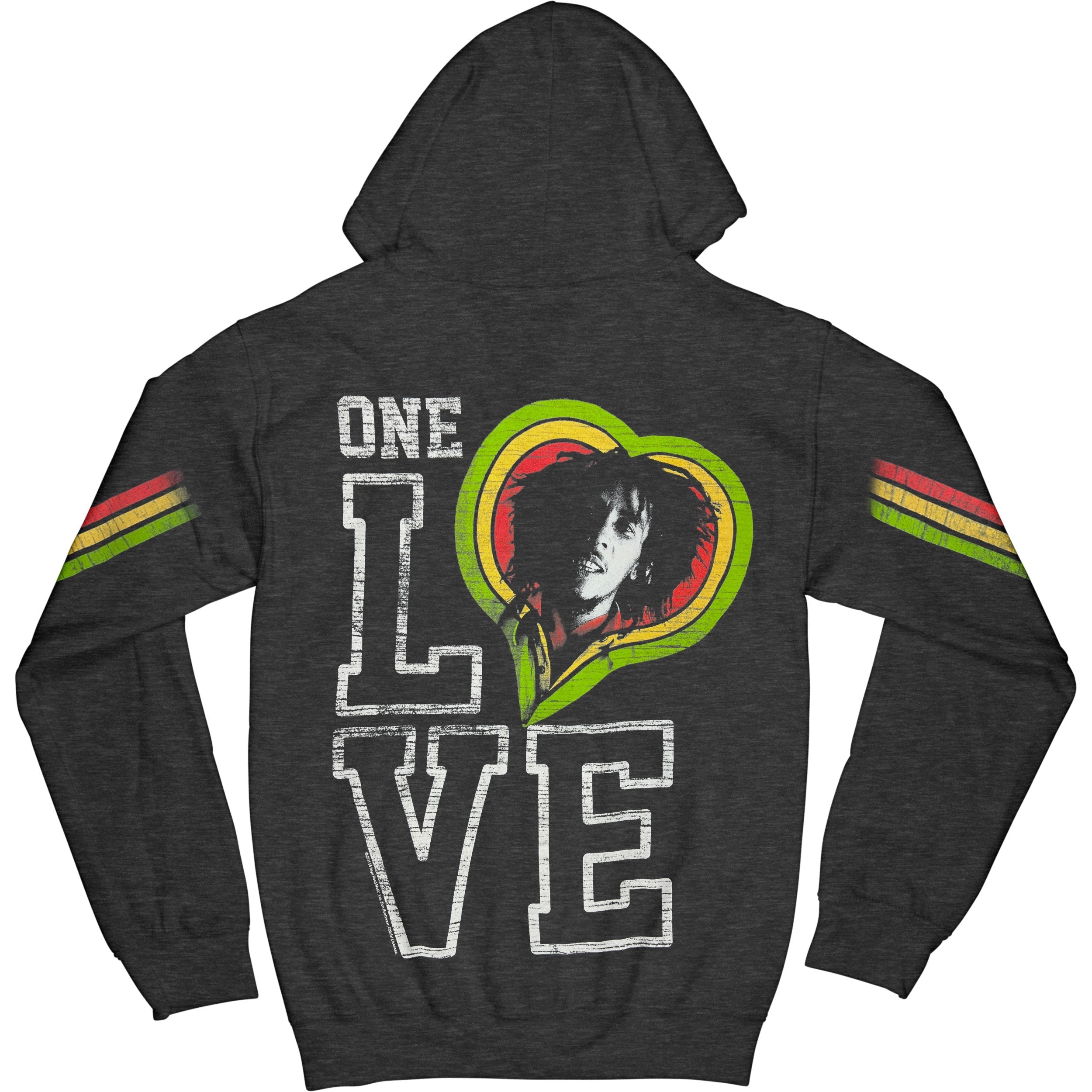 Catch A Fire One Love Smile Women's Zip Girls Jr Hooded Sweatshirt T-Shirts, Hoodie | ZylaModa.com (Image 2)