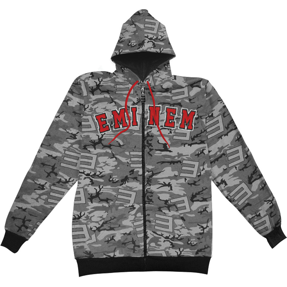 Camo Zippered Hooded Sweatshirt T-Shirts, Hoodie | ZylaModa.com