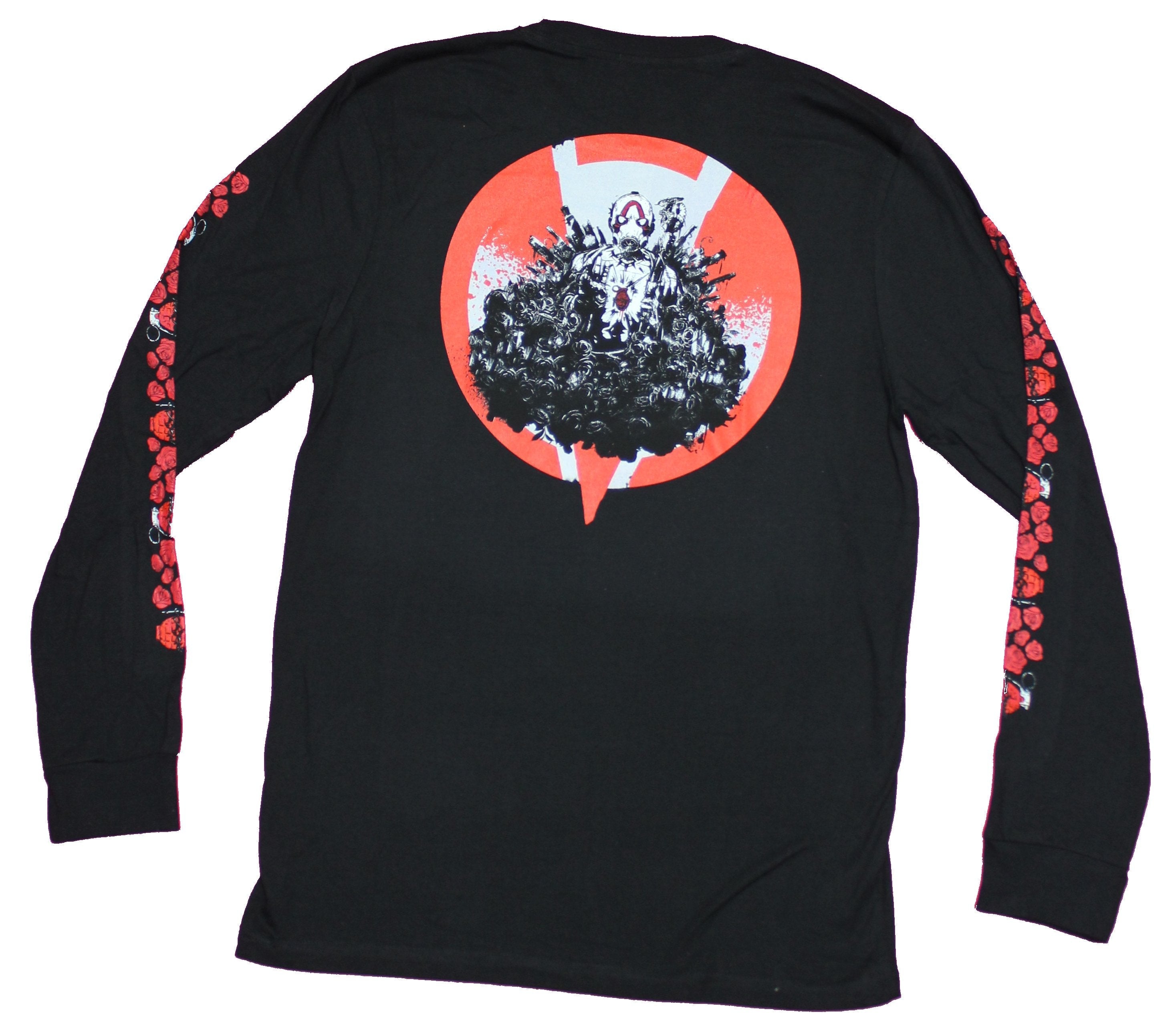 Borderlands Mens Long Sleeve T-shirt - Logo Lapel Giant Group Image Back Hoodie, Sweatshirt | ZylaModa.com (Image 2)